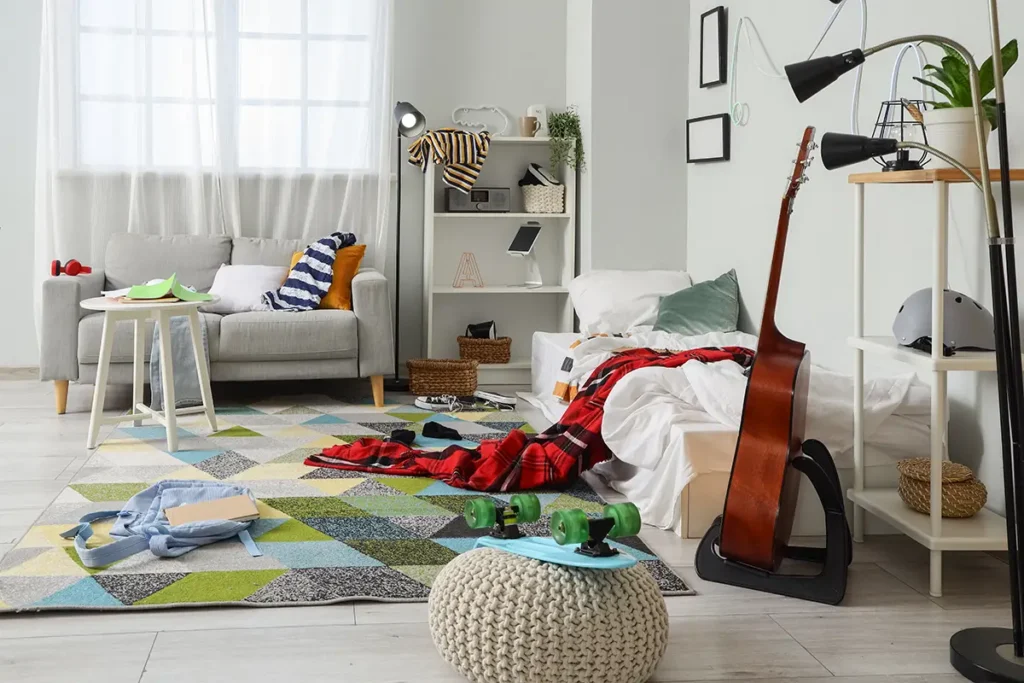messy interior