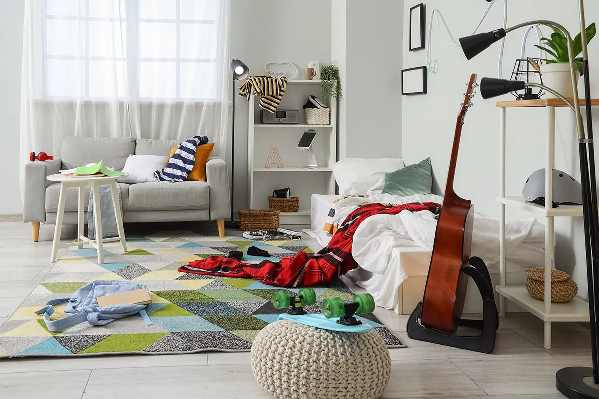 messy interior